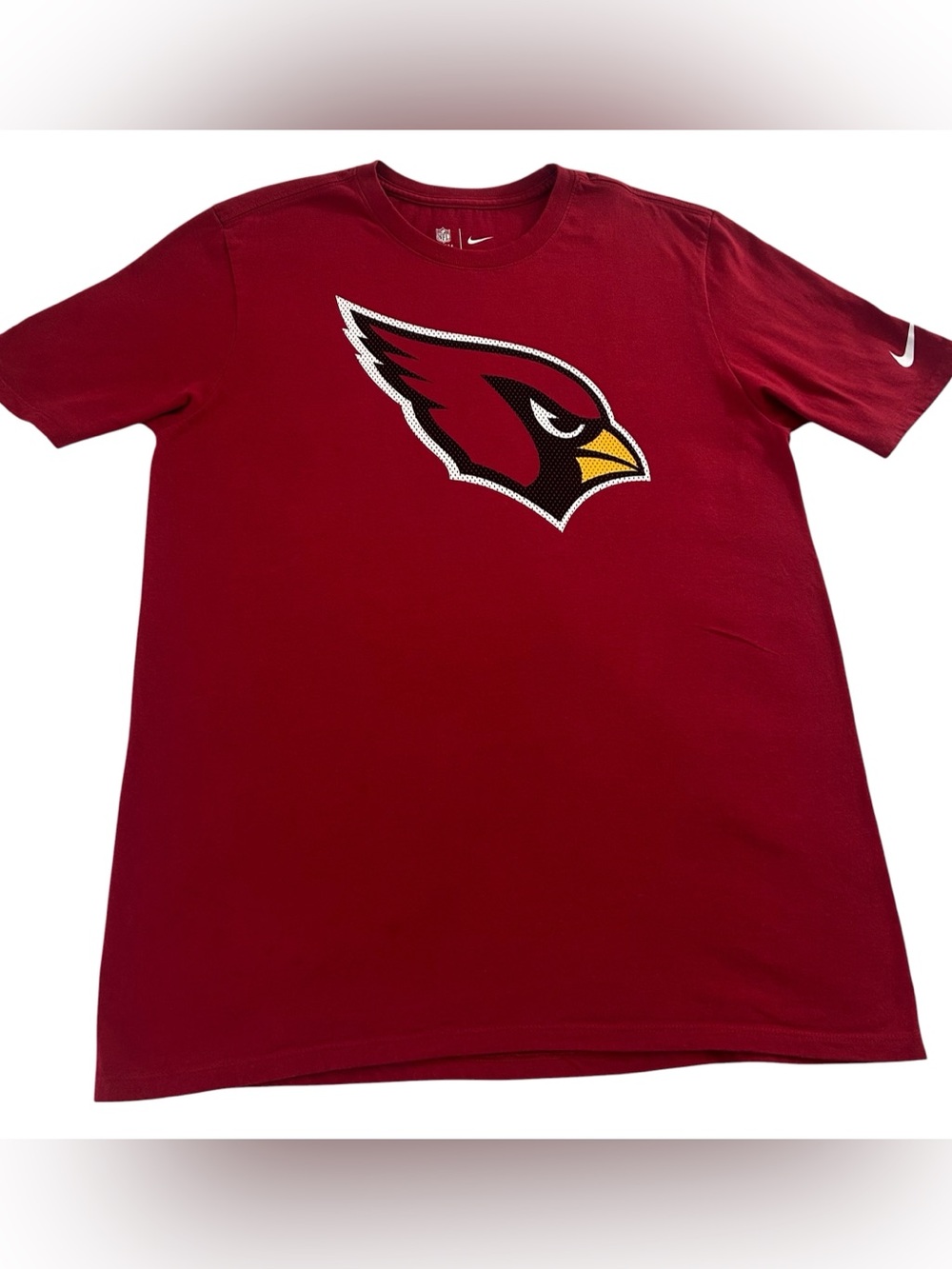 Nike Arizona Cardinals Shirt Men’s Medium Red NFL Logo Tee Athletic Cut